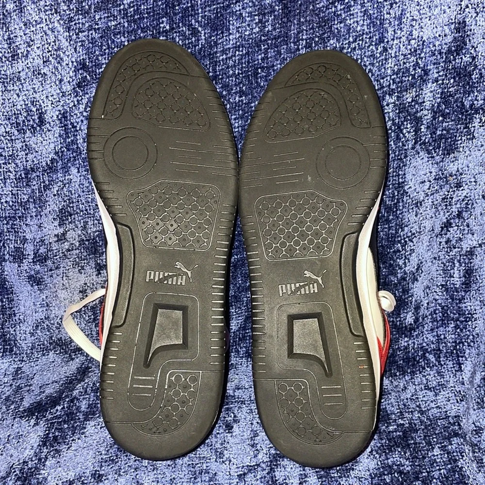 NWOT Puma Red & White High-Top Sneakers.  Size 11.5 - Picture 6 of 8